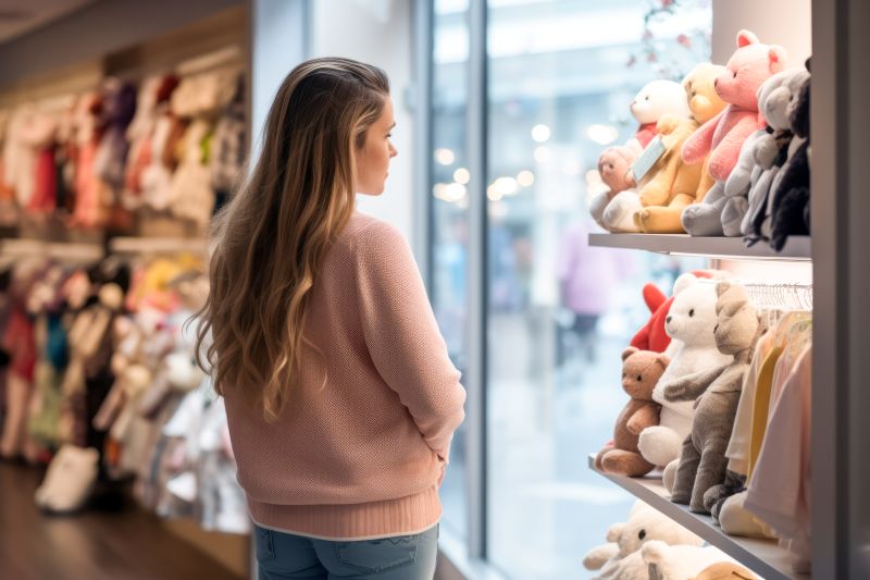 woman in baby boutique 800